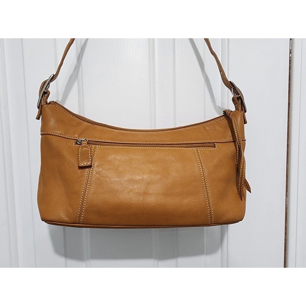 M.158- Tignanello Leather Shoulder Bag Purse, pre-owned, some marks